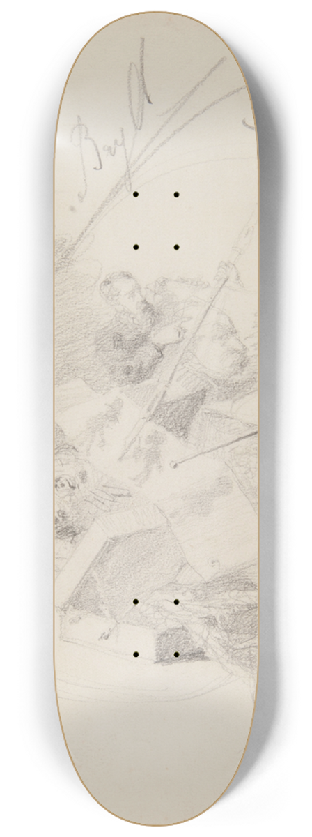 Ferdynand Bryll - scena w pracowni malarza 8.25 inch art skate deck