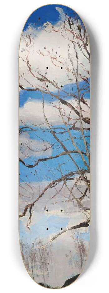 Ferdynand Ruszczyc - Trees against the sky 8.25 inch art skate deck
