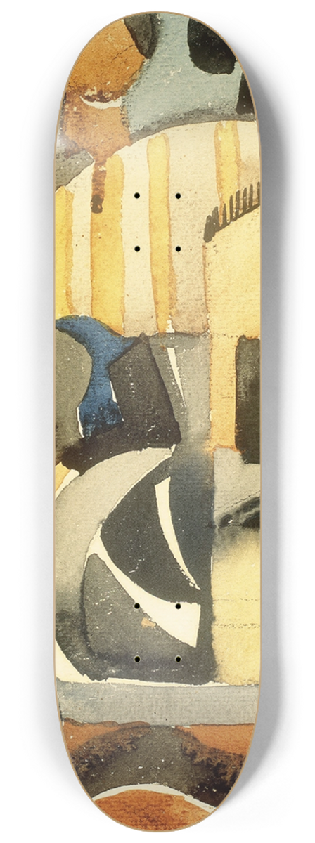 Fermn Revueltas - The Five-cent Caf 8.25 inch art skate deck