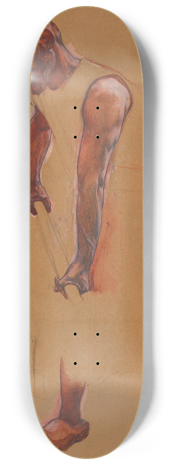 Fernand Cormon - Lhomme  la pelle 8.25 inch art skate deck