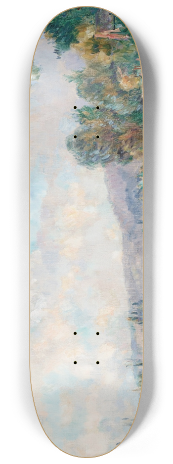 Albert Lebourg - La Seine et les coteaux de Dieppedalle, vue prise de Croisset, prs Rouen 8.25 inch art skate deck