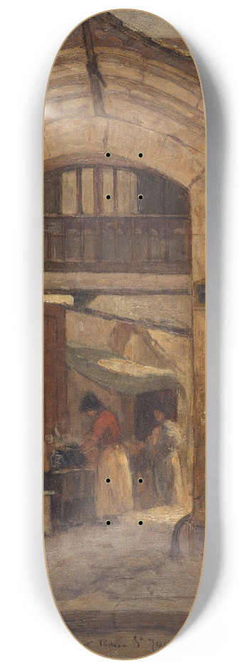 Fernand Maillaud - Porte rue Saint-Jacques 8.25 inch art skate deck