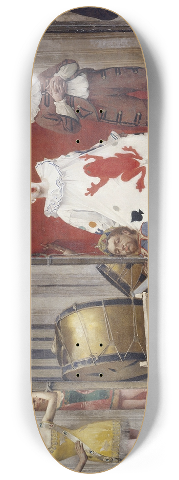 Fernand Pelez - Grimaces et misre  Les Saltimbanques 8.25 inch art skate deck