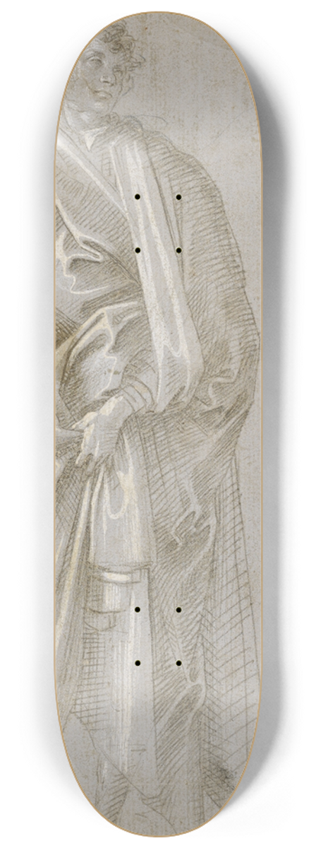 Filippino Lippi - Standing Saint 8.25 inch art skate deck