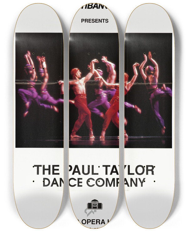Triptych art skateboard deck of Us Information Agency The Paul Taylor Dance Company by U S Information Agency (1953-1999)