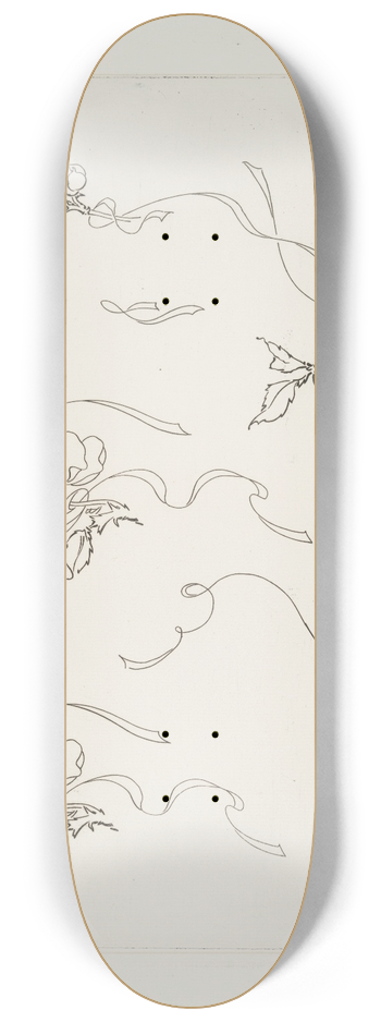 Flix Bracquemond - Encrier [sic, pour sucrier] [rond]. 8.25 inch art skate deck