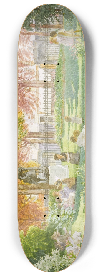 Flix Brard - Square de la Mairie du XIVme arrondissement. 8.25 inch art skate deck