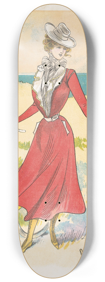 Flix Fournery - The Fashion Magazine as Temptress 8.25 inch art skate deck