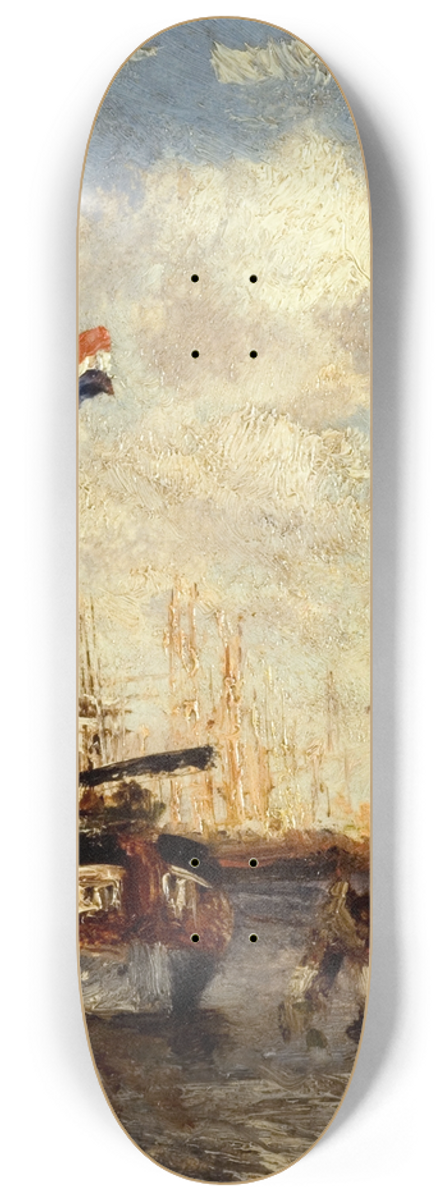 Flix Ziem - Le chaland 8.25 inch art skate deck