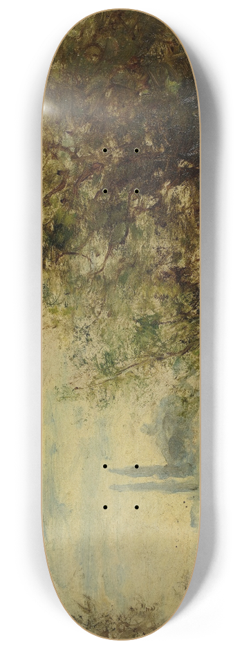 Flix Ziem - Les eaux douces dAsie, environs de Constantinople 8.25 inch art skate deck
