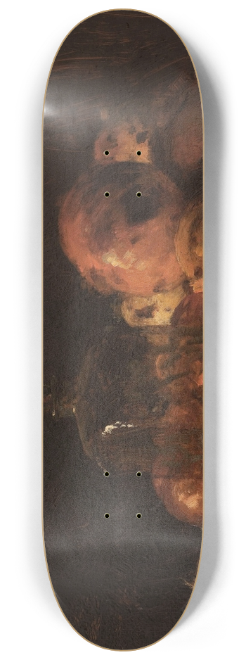 Flix Ziem - Nature morte au flacon et aux grenades 8.25 inch art skate deck