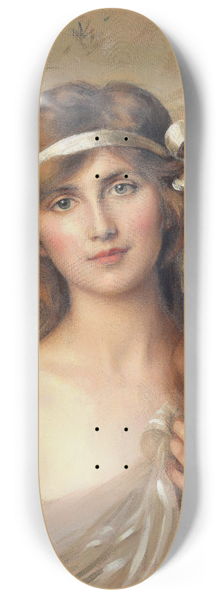 Albert Lynch - The White Ribbon 8.25 inch art skate deck