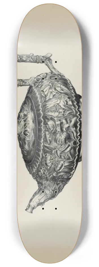 Florence Hastings - Silver Teapot 8.25 inch art skate deck