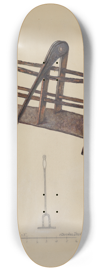 Florence Stevenson - Iron Toast Rack 8.25 inch art skate deck