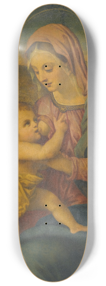 Florentine School - Madonna And Child 8.25 inch art skate deck