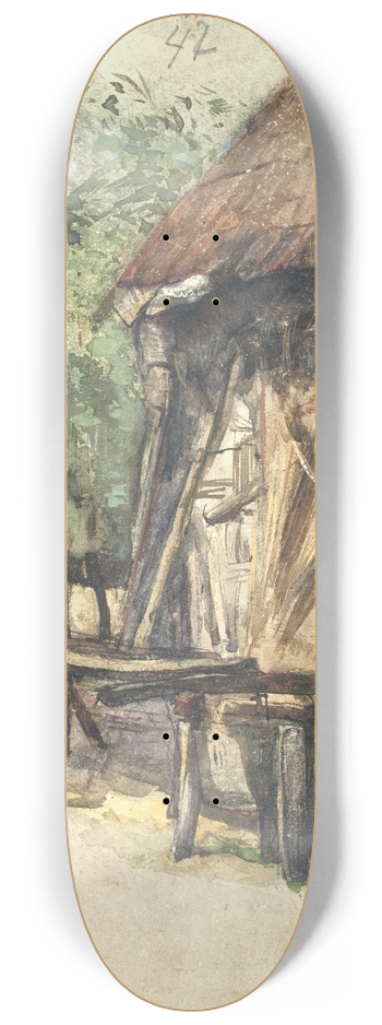 Floris Verster - Hay-barn with workbench 8.25 inch art skate deck