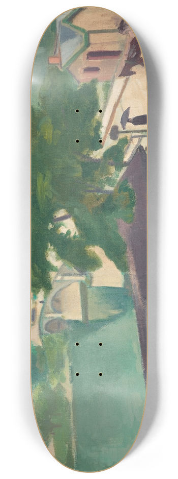 Albert Marquet - Le pont de Chennevires, temps gris 8.25 inch art skate deck