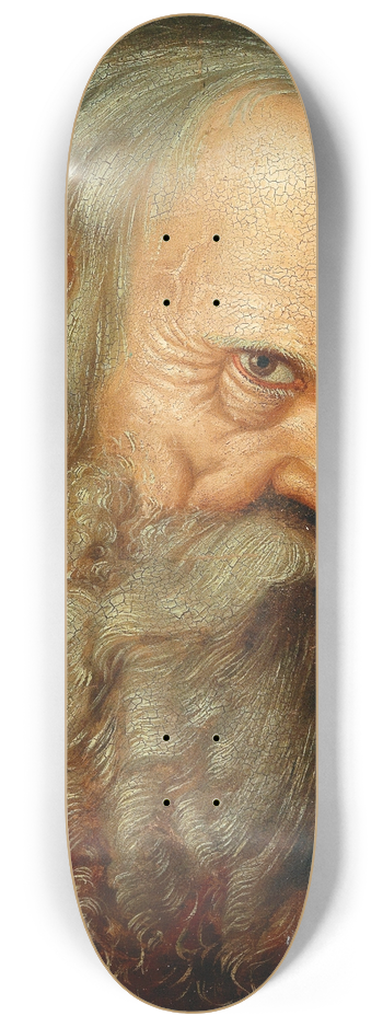 Follower of Albrecht Drer - A bearded Saint 8.25 inch art skate deck