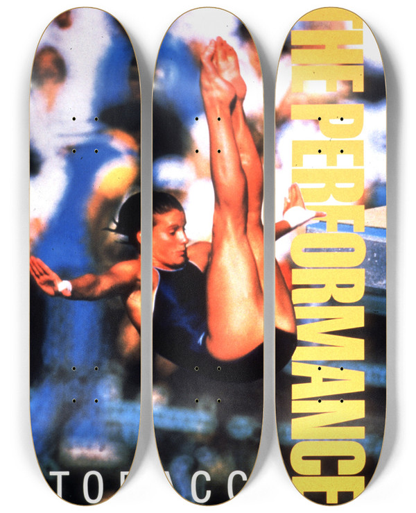 Triptych art skateboard deck of Centers For Disease Control And Prevention The Performance Edge by Centers for Disease Control and Prevention (1946)