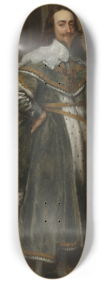 Follower of Anthony van Dyck - Portrait Of Charles I 8.25 inch art skate deck