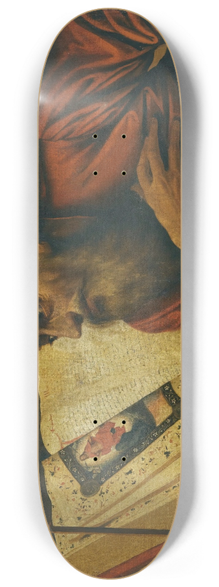 Follower of Marinus van Reymerswaele - Saint Jerome In His Study 8.25 inch art skate deck
