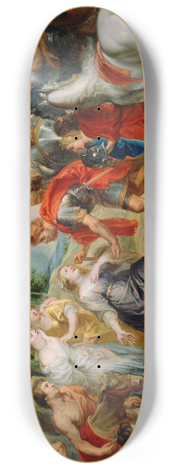Follower of Peter Paul Rubens - David Meeting Abigail 8.25 inch art skate deck