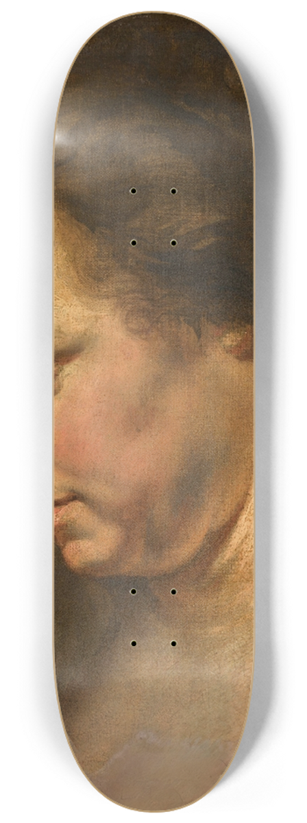 Follower of Peter Paul Rubens - Study for a womans head 8.25 inch art skate deck