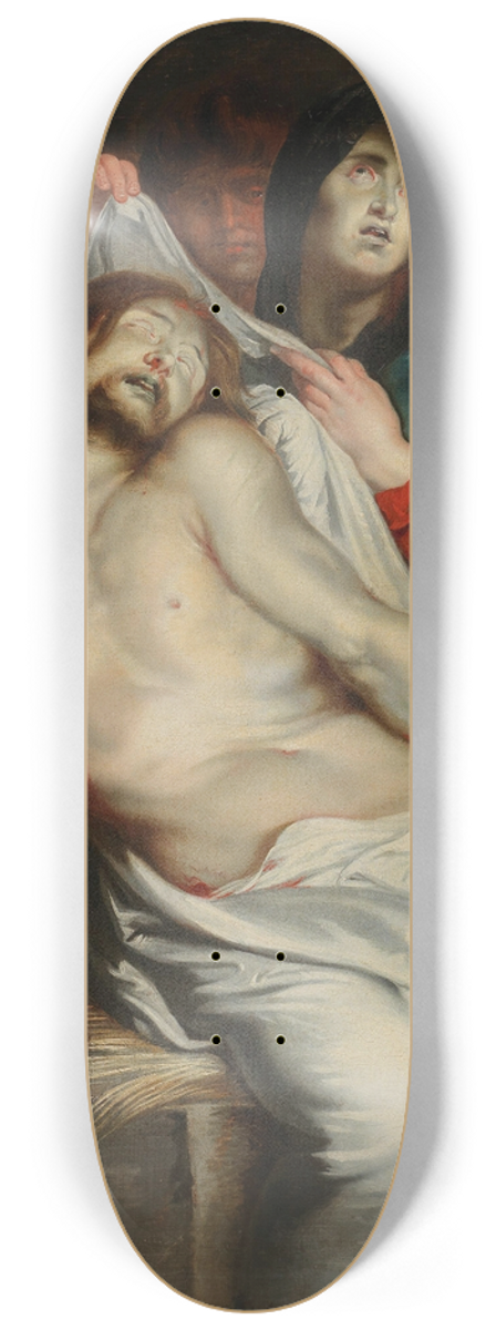 Follower of Peter Paul Rubens - The Lamentation of Christ 8.25 inch art skate deck