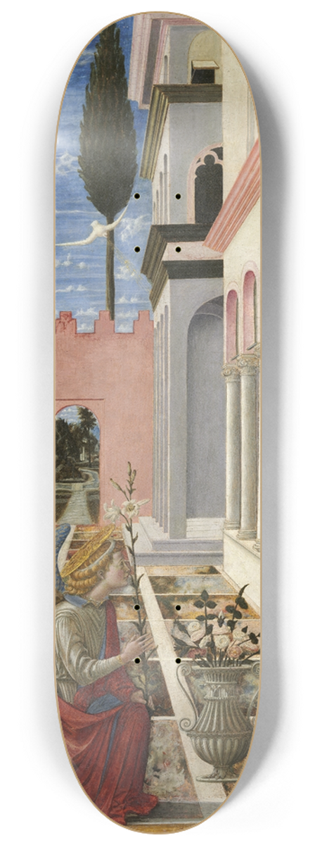Fra Carnevale - The Annunciation 8.25 inch art skate deck