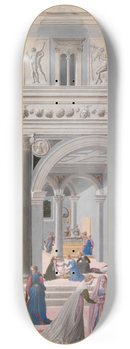 Fra Carnevale - The Birth of the Virgin 8.25 inch art skate deck
