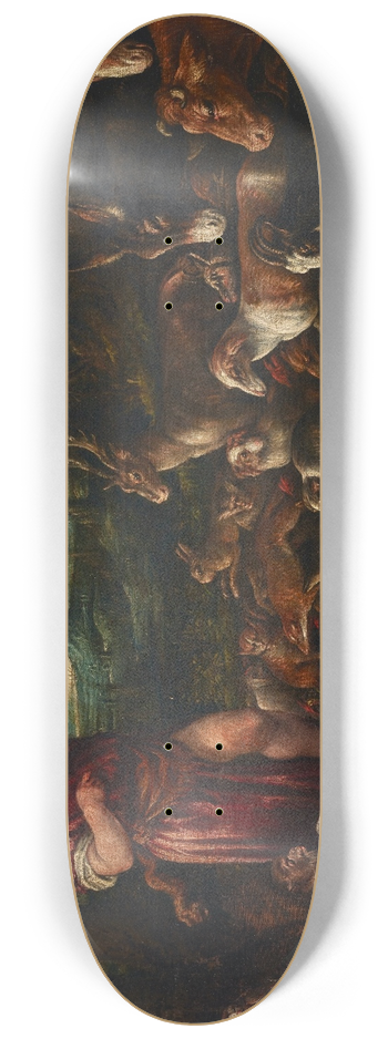 Francesco Bassano the Elder - Orpheus charming the animals 8.25 inch art skate deck