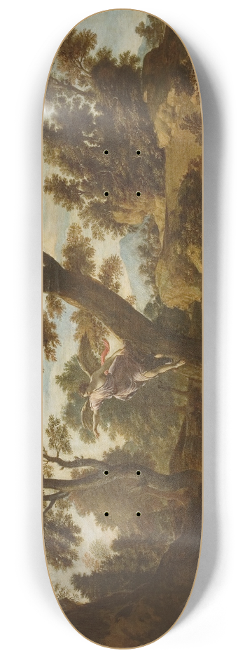 Francesco Cozza - Landscape with the Angel Appearing to Hagar and Leading her to the Well 8.25 inch art skate deck