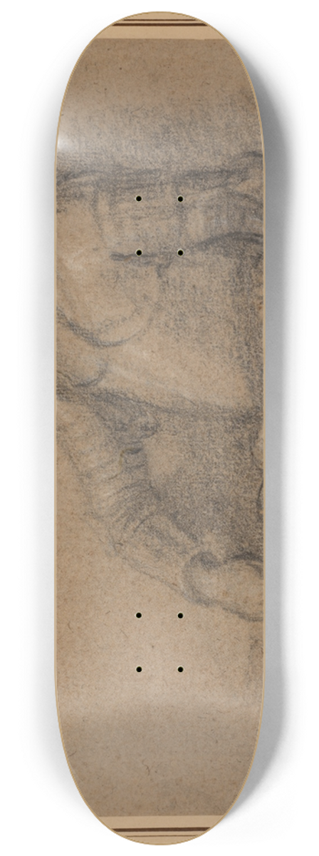 Francesco Curradi - Seated Soldier in Armor 8.25 inch art skate deck