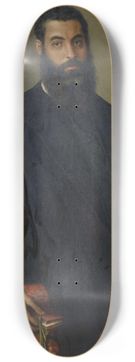 Francesco de' Rossi - Portrait of a Man 8.25 inch art skate deck