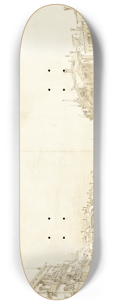 Francesco Guardi - A Regatta on the Grand Canal 8.25 inch art skate deck