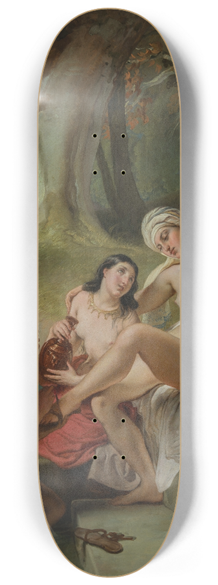 Francesco Hayez - Bathsheba at the bath 8.25 inch art skate deck
