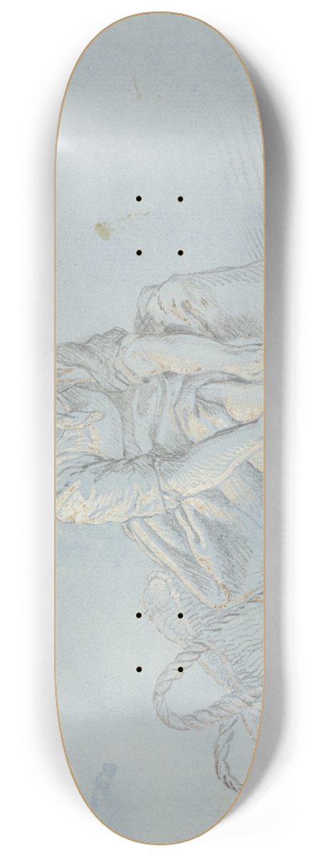 Francesco Londonio - Mdchen, einem Strumpf oder Stiefel anziehend 8.25 inch art skate deck