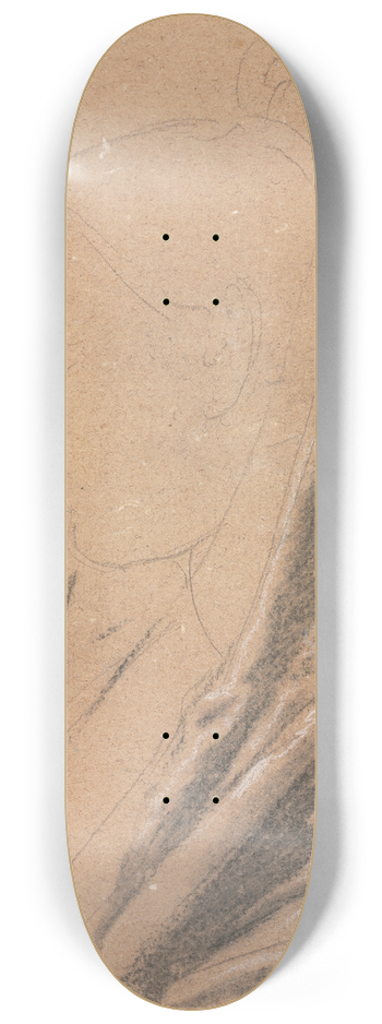 Francesco Lorenzi - Verona Sketchbook: Female head with drapery  (page 81) 8.25 inch art skate deck