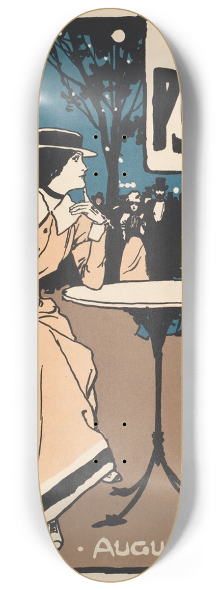 Albert Morrow - The poster, August 8.25 inch art skate deck