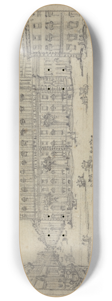 Francesco Piranesi - Palazzo della Consult 8.25 inch art skate deck