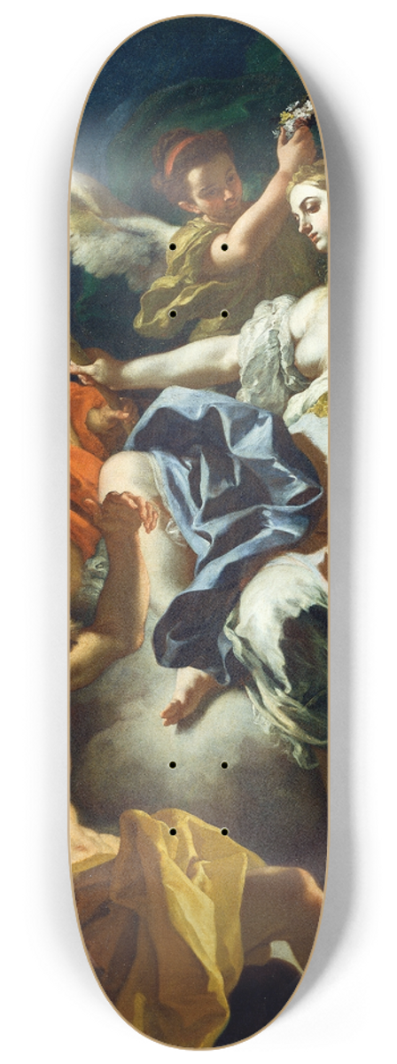 Francesco Solimena - Aurora Taking Leave of Tithonus 8.25 inch art skate deck