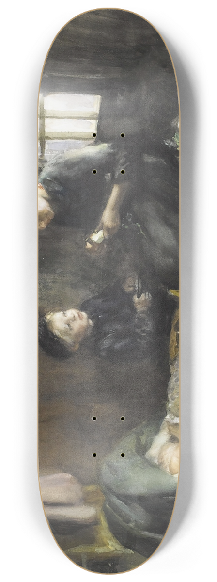 Albert Neuhuys - Peeling Turnips 8.25 inch art skate deck