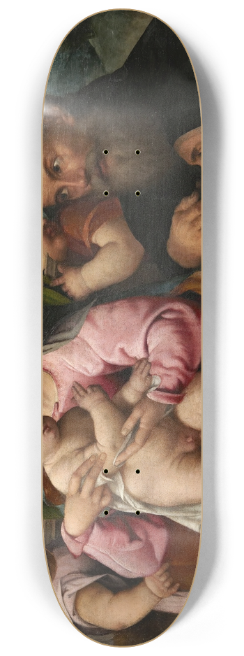 Francesco Torbido - Virgin and Child with Angels, Saint Anthony, and Donor 8.25 inch art skate deck
