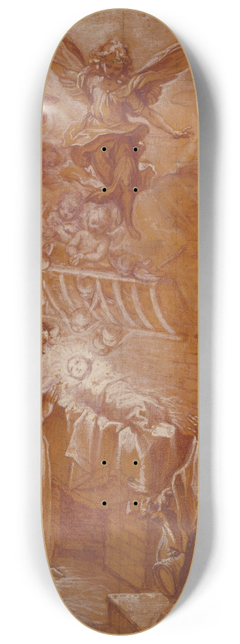 Francesco Vanni - The Nativity 8.25 inch art skate deck