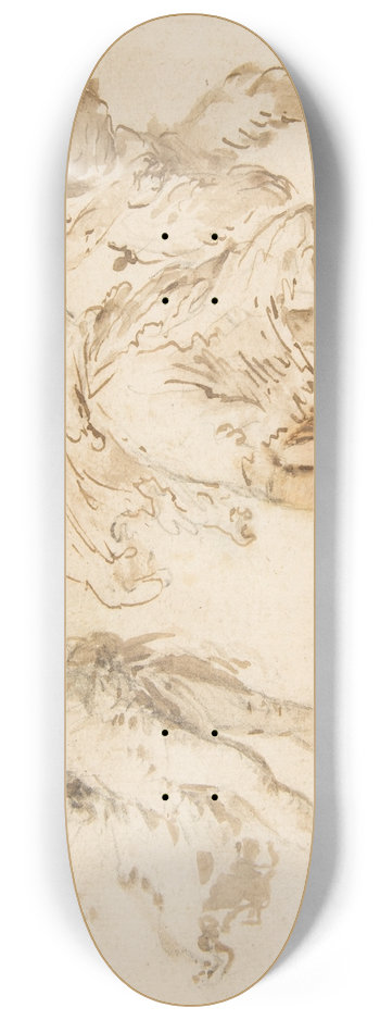 Francesco Zuccarelli - Three Dancing Nymphs and a Satyr 8.25 inch art skate deck