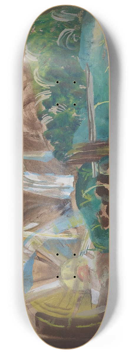Frances Hodgkins - The millwheel 8.25 inch art skate deck