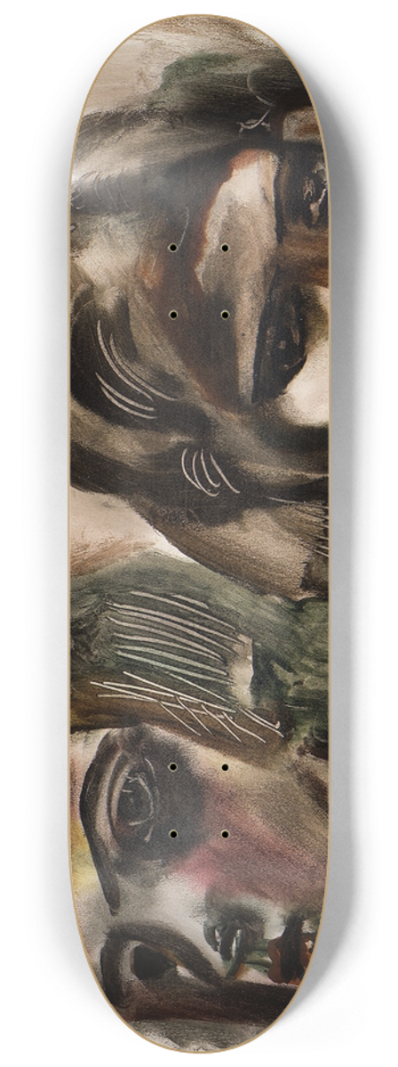 Frances Hodgkins - Two heads 8.25 inch art skate deck
