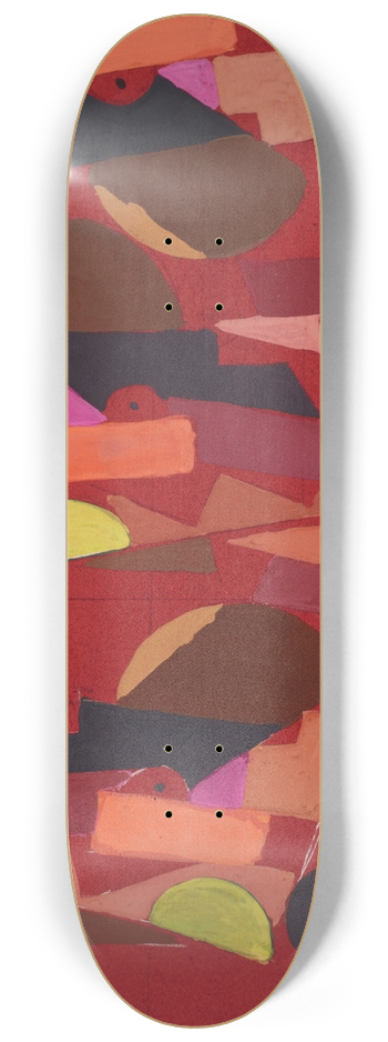 Frances Hodgkins - Untitled (Textile design no VI) 8.25 inch art skate deck