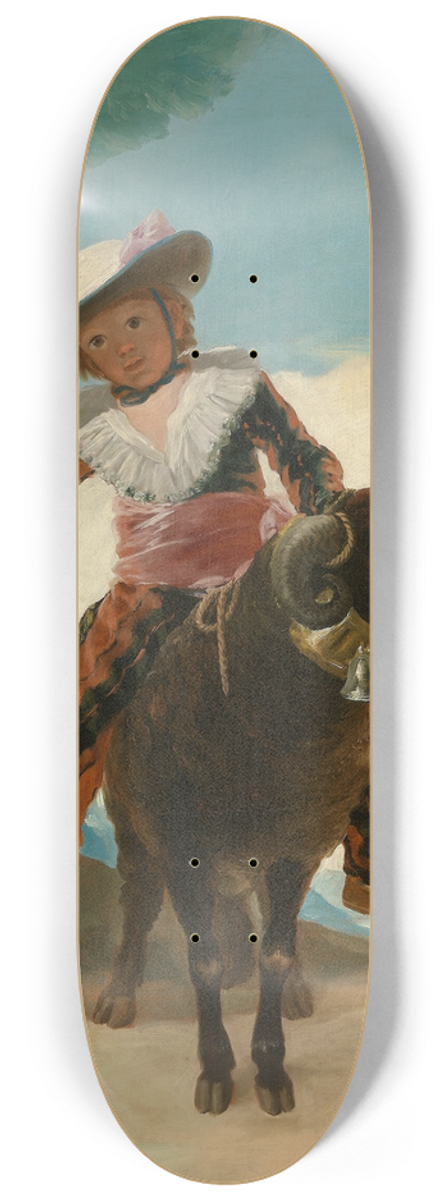 Francisco de Goya - Boy on a Ram 8.25 inch art skate deck