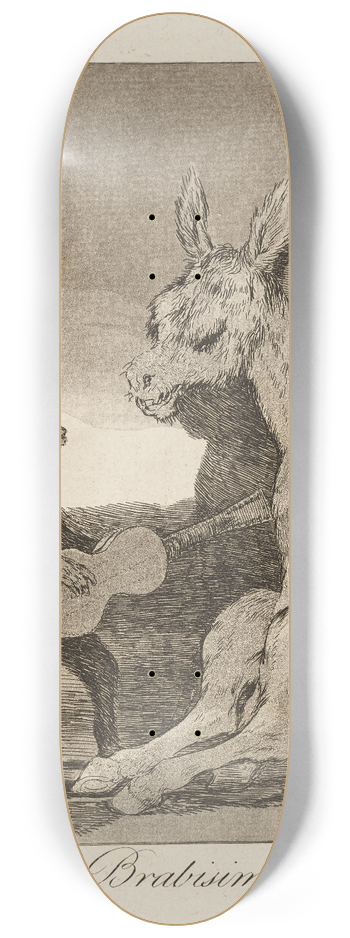 Francisco de Goya - Brabisimo! (Bravo!) 8.25 inch art skate deck